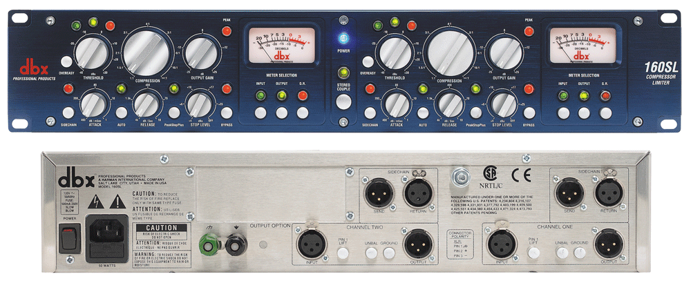 DBX 160SL 2-канальный компрессор/лимитер